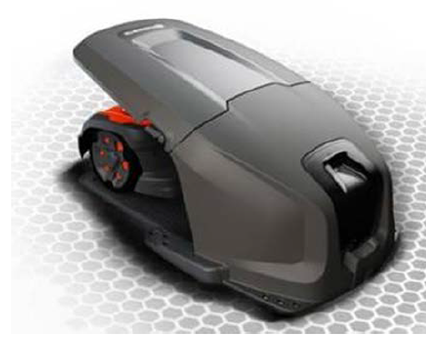 robotfűnyíró ház Automower 435X AWD / 535 AWD garázs szürke