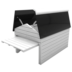 My Robot Home robotfűnyíró ház garázs automata ajtóval fehér 6.Kép