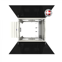 My Robot Home Compact robotfűnyíró ház garázs automata ajtóval szürke-fekete 2.Kép